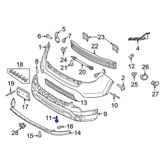 Ford OE - Radiator Support Splash Shield Bolt