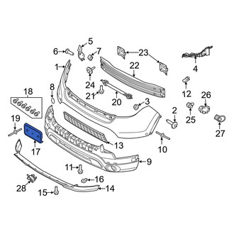 Ford OE - Front License Plate Bracket
