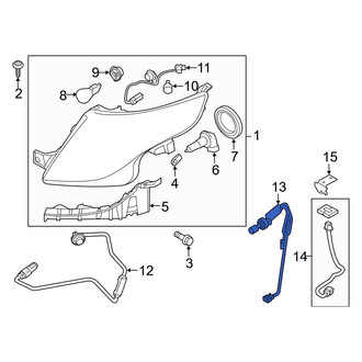 Ford OE - Front Right Headlight Wiring Harness