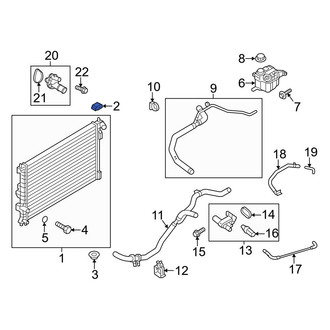 Ford OE - Upper Radiator Insulator