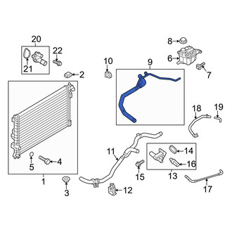 Ford OE - Upper Engine Coolant Overflow Hose