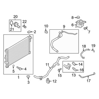 Ford OE - Cooling - Radiator & Components (2.0L)