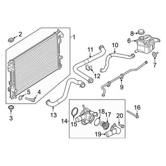 Ford OE - Cooling - Radiator & Components (3.5L)