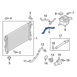 Ford OE - Engine Coolant Overflow Hose