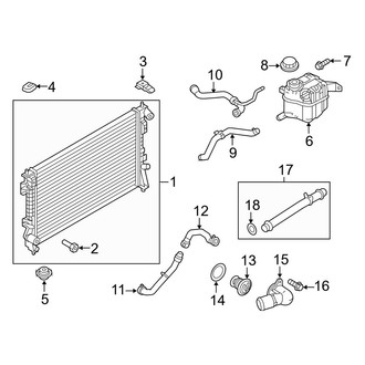 Ford OE - Cooling - Radiator & Components