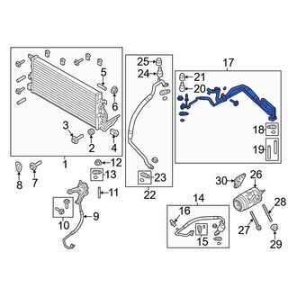 Ford OE - A/C Refrigerant Suction Hose