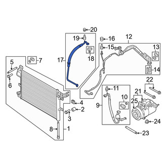 Ford OE - A/C Refrigerant Suction Hose