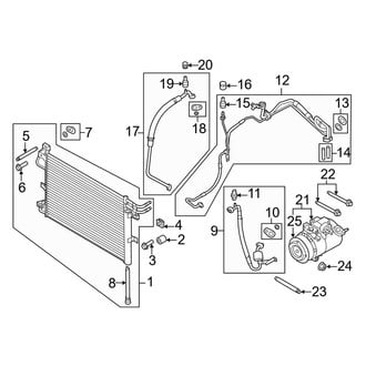 Ford OE - Air Conditioner & Heater - Condenser, Compressor & Lines (3.5L)