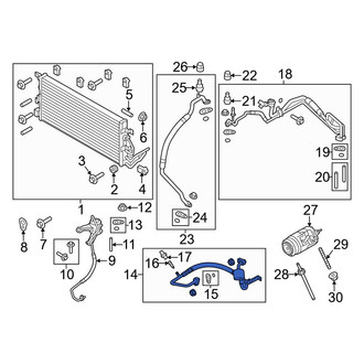 Ford OE - A/C Refrigerant Discharge Hose