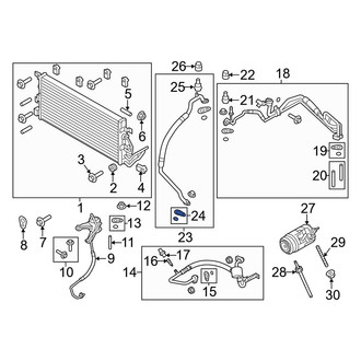 Ford OE - A/C Refrigerant Line Seal Kit