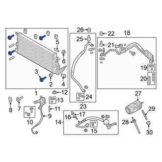 Ford OE - Bumper Face Bar Mount Bolt