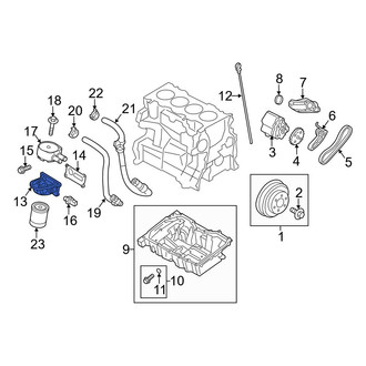Ford OE - Engine Oil Filter Adapter