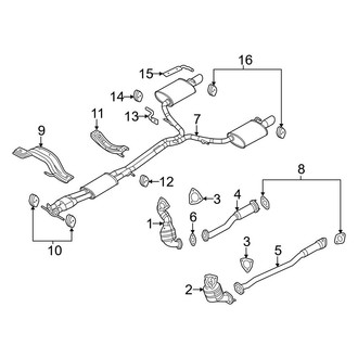 Ford OE - Exhaust System - Exhaust Components
