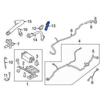 Ford OE - PCV Valve Elbow