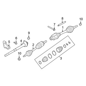 Ford OE - Front Suspension - Drive Axles