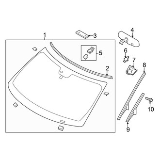 Ford OE - Windshield - Exterior Moldings