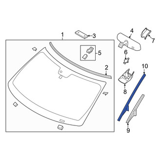 Ford OE - Front Right Lower Windshield Molding
