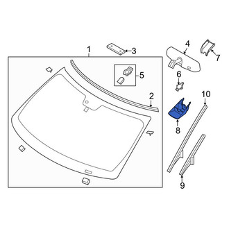 Ford OE - Front Lower Interior Rear View Mirror Cover