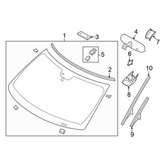 Ford OE - Windshield - Moldings