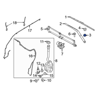 Ford OE - Wiper Arm Nut