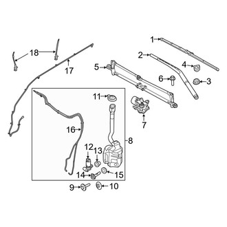 Ford OE - Windshield - Wiper & Washer Components (Base / Limited / XLT)