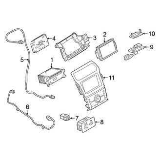 Ford OE - Instrument Panel - Sound System (Reciever, With Interface #5)