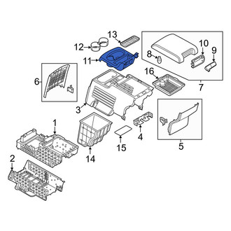Ford OE - Rear Console Cup Holder