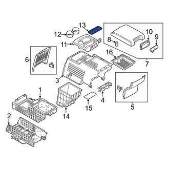 Ford OE - Console Mat