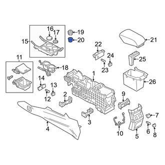 Ford OE - Console Mat
