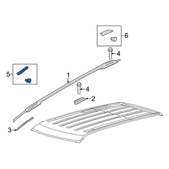 Ford OE - Front Left Roof Luggage Carrier Side Rail Cap