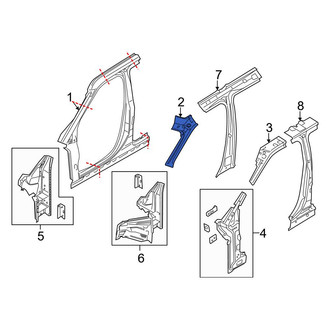 Ford OE - Right Body A-Pillar