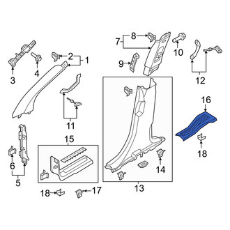 Ford OE - Rear Right Door Sill Plate
