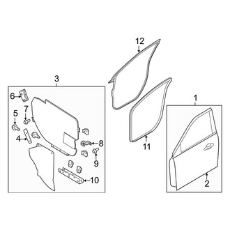 Ford OE - Front Door - Door & Components