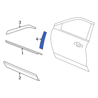 Ford OE - Front Left Door Applique