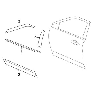 Ford OE - Front Door - Exterior Trim