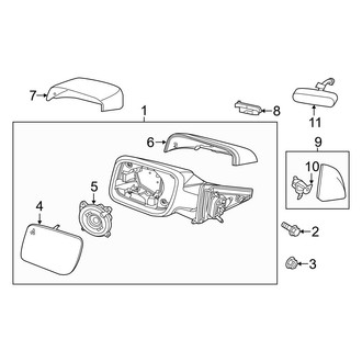 Ford OE - Front Door - Outside Mirrors