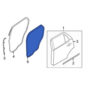 Ford OE - Rear Inner Door Seal