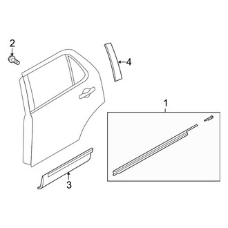 Ford OE - Rear Door - Exterior Trim