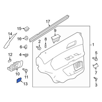 Ford OE - Front Right Interior Door Handle Trim