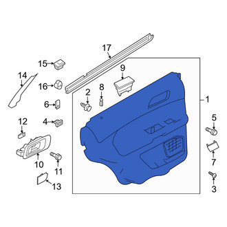 Ford OE - Front Left Inner Door Interior Trim Panel