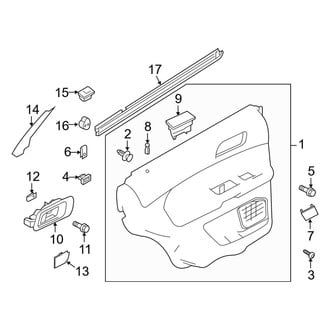 Ford OE - Rear Door - Interior Trim