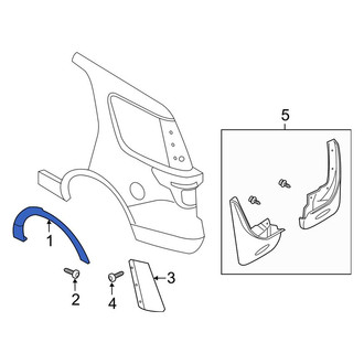 Ford OE - Rear Right Wheel Arch Molding