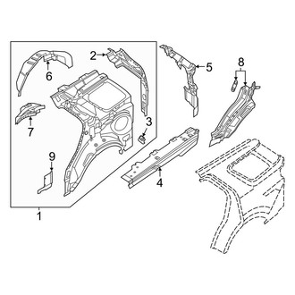 Ford OE - Quarter Panel - Inner Structure