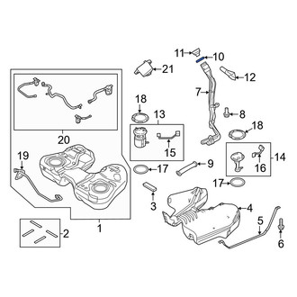 Ford OE - Fuel Filler Neck Mount Plate