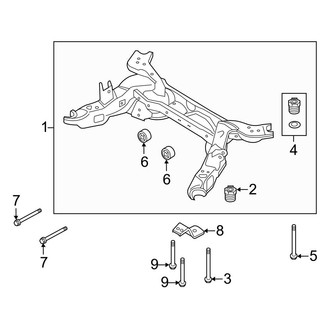 Ford OE - Rear Suspension - Suspension Mounting (FWD)