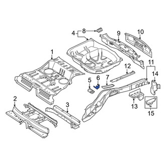 Ford OE - Center Left Floor Pan Reinforcement