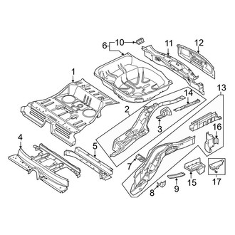 Ford OE - Rear Body & Floor - Rear Floor & Rails