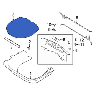 Ford OE - Rear Spare Tire Compartment Cover