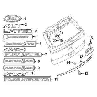 Ford OE - Lift Gate - Exterior Trim