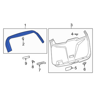Ford OE - Rear Upper Liftgate Trim Cover